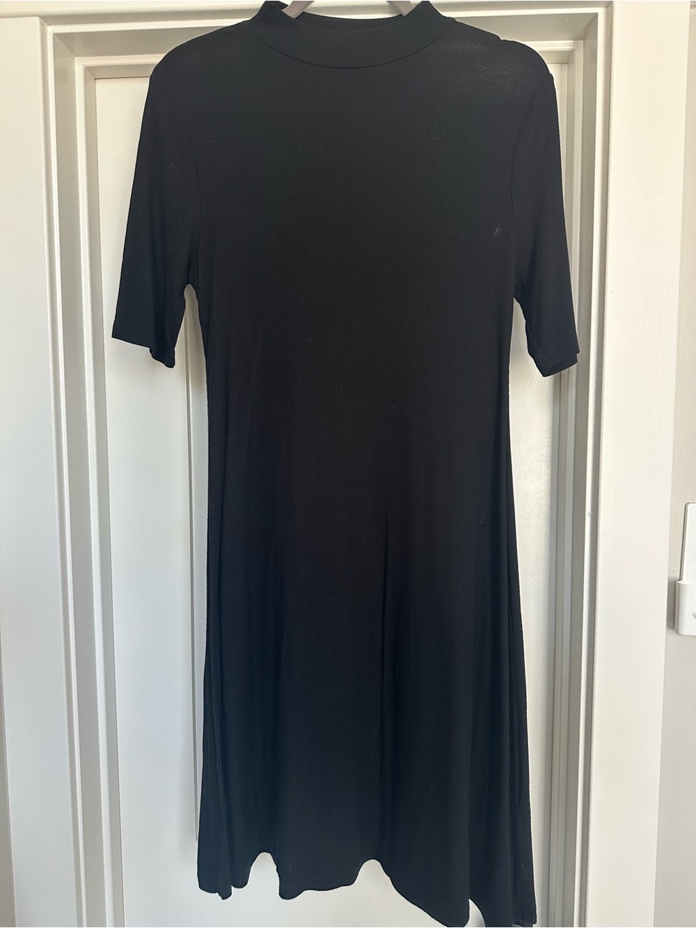 Apt. 9 Black Short-Sleeve Midi Dress